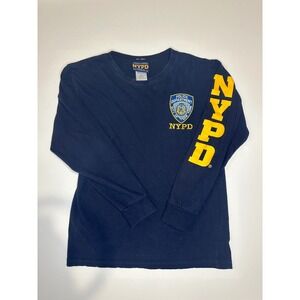 NYPD T-Shirt Police Department SM Blue Long Sleeve 2006 City of New York‎ Logo